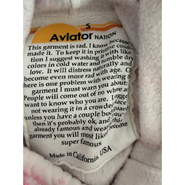 Aviator Nation Artist Collection Ninja Pullover Hoodie Size Small - Image 15