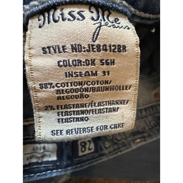 Miss Me‎ Sz 28 Signature Bootcut Jeans High Rise Retro 70's Inspired Fit - Image 11