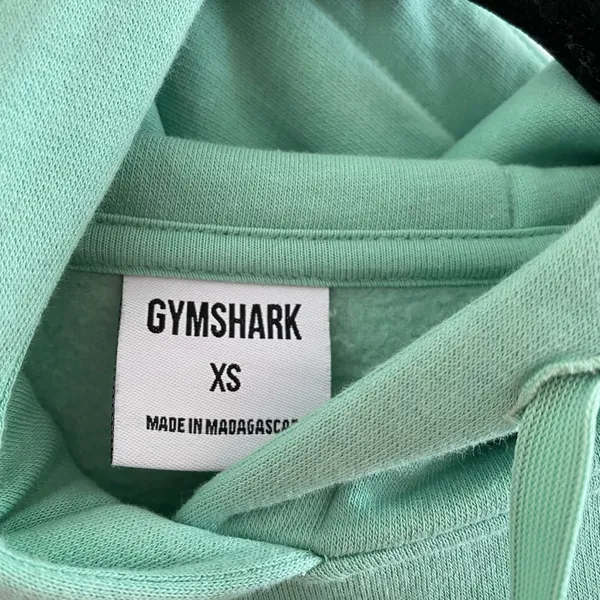 Gymshark Mint Green Training Hoodie Size XS Athleisure Comfy Workout - Image 6