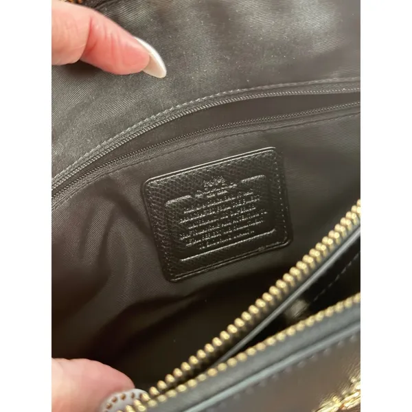 Coach Small Christie Carryall Black Crossgrain Leather Bag F36637 - Image 9