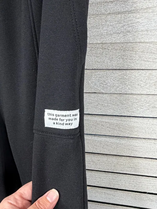 H&M (Divided) Women's Black Wide Leg "Kind Way" Sweatpants-Medium - Image 2