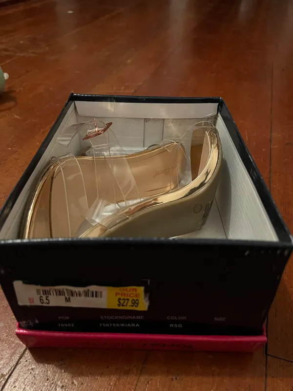 Clear Strappy Heels Size 6.5 - Image 3