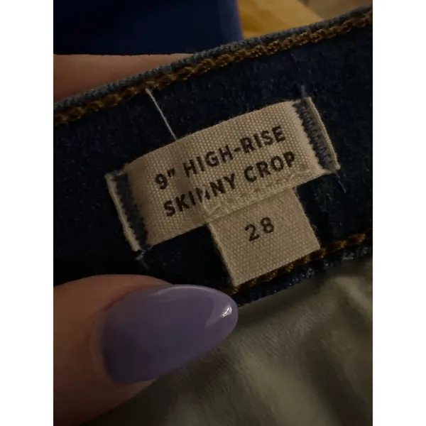 MADEWELL | NWT 9" Delmar Wash Eco Edition High-Rise‎ Skinny Crop Jeans, 28 - Image 8