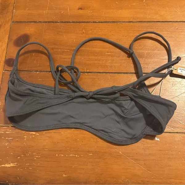 SKIMS (B10) Signature Swim Micro Scoop Top | Gunmetal | NWT | 2X - Image 5
