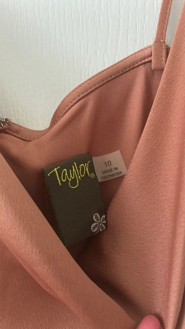 Taylor Midi Dress Orange Size 10 - Image 2