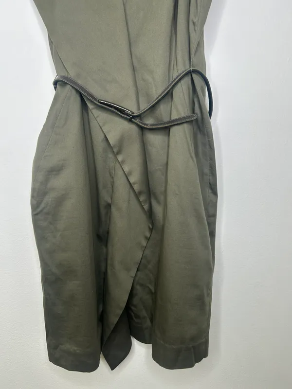 Green Belted Sheath Dress - Image 3