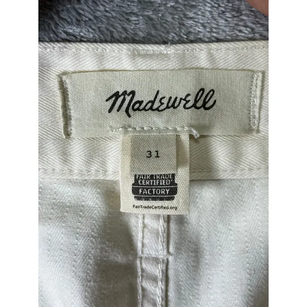Madewell The Perfect Vintage Wide Leg Cargo Pant Utility Minimalist Size 31 - Image 5