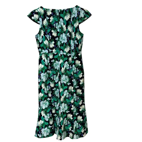 Anthropologie‎ the cecily Floral Botanical Midi Dress Sweetheart Neck Large - Image 4