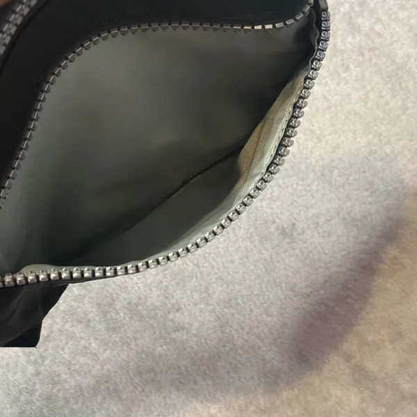 Kipling‎ Crossbody Bag Small Black Nylon Multi Zip Adjustable Strap Crinkled - Image 11