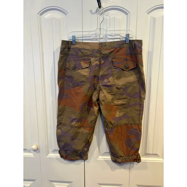 London Jean Chino Green Cargo Camo Crops Size‎ 14 - Image 2