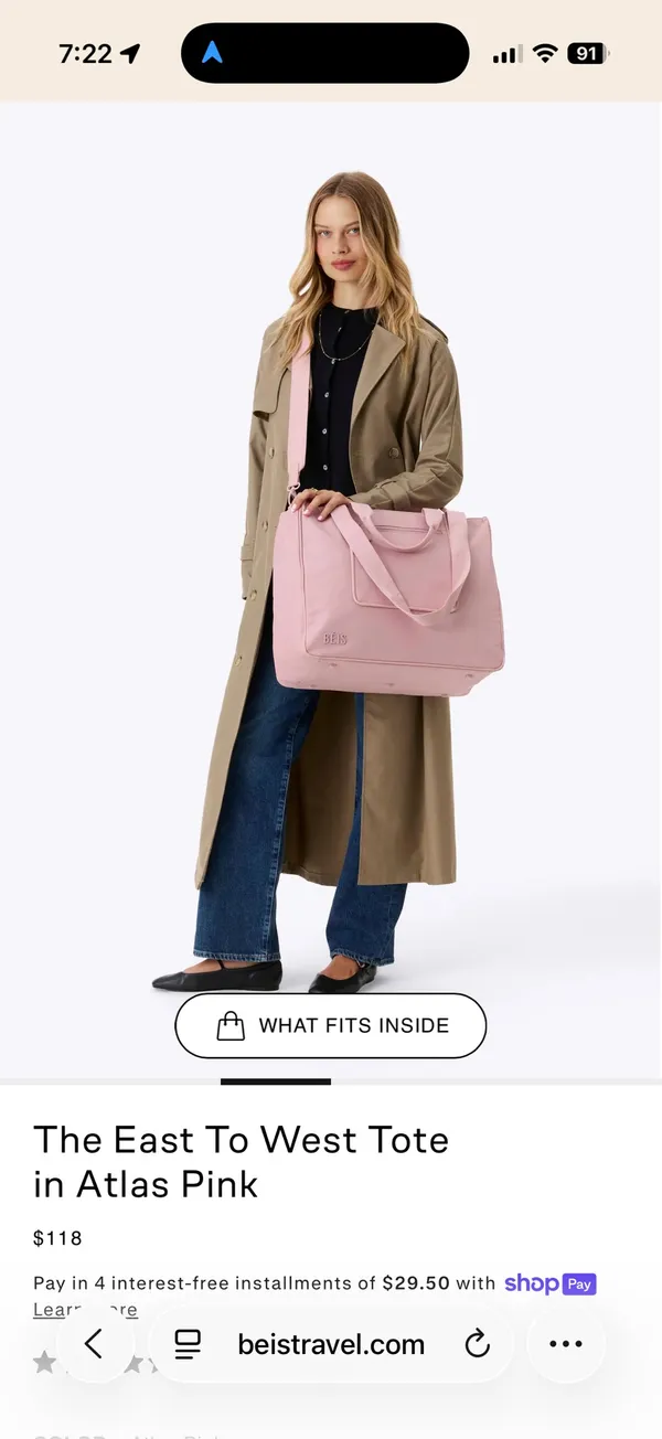 BEIS East To West Tote - Image 3
