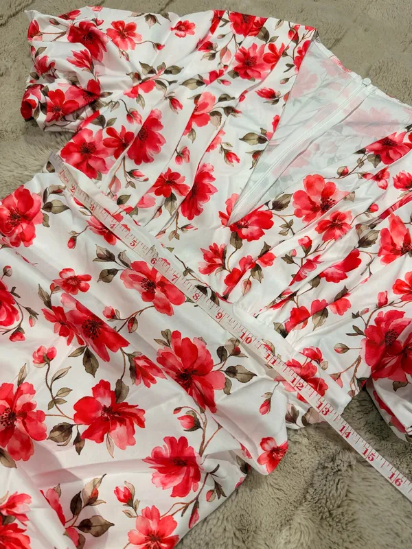 Floral Dress Dainty Feminine Cottage Core Coquette Fairy Whimsical Romantic Chic - Image 8
