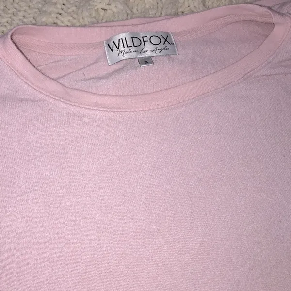 Wildfox size small cotton candy pink sweatshirt - Image 5