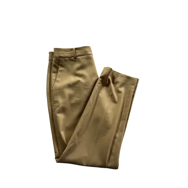 Club Monaco PANTS SIZE 2 Wool Blend High Waist Ankle Tan PREPPY CAREER NEUTRAL - Image 4