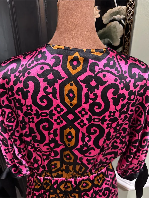 Hale Bob Silk Bohemian Tunic Dress – Size Small - Image 9