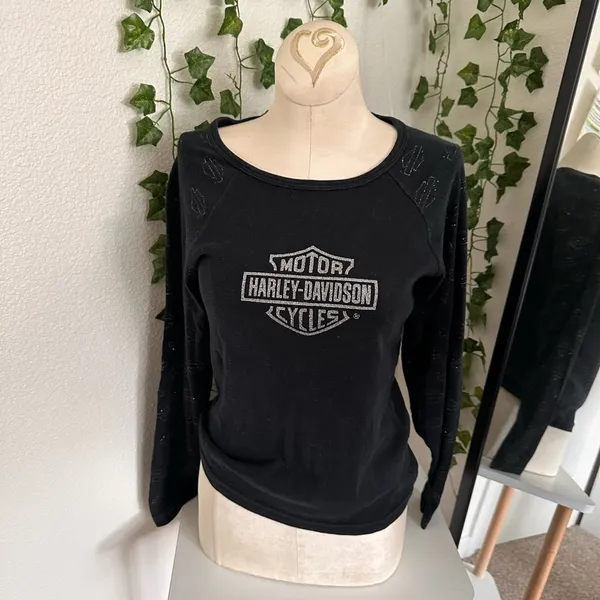 JONES HARLEY Harley Davidson Cycles LONG SLEEVE size medium - Image 4