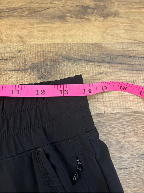 Prana Wide Leg Light Weight Quick Dry Cropped Pull On Pant Black - Image 4