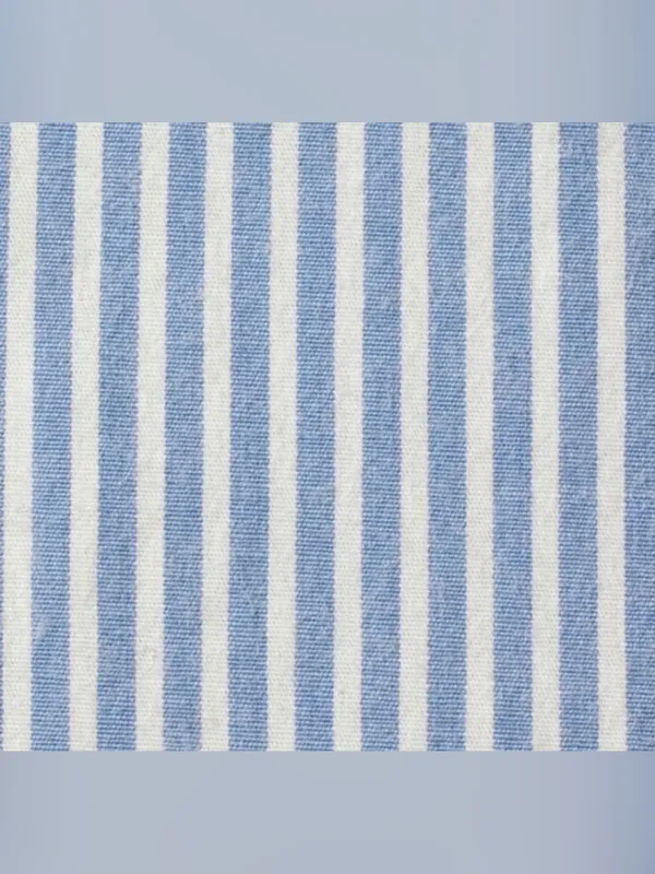 SKIMS NWT Crop Poplin Sleep Camisole In‎ Cadet Stripe Blue Size XL MSRP $44 - Image 3