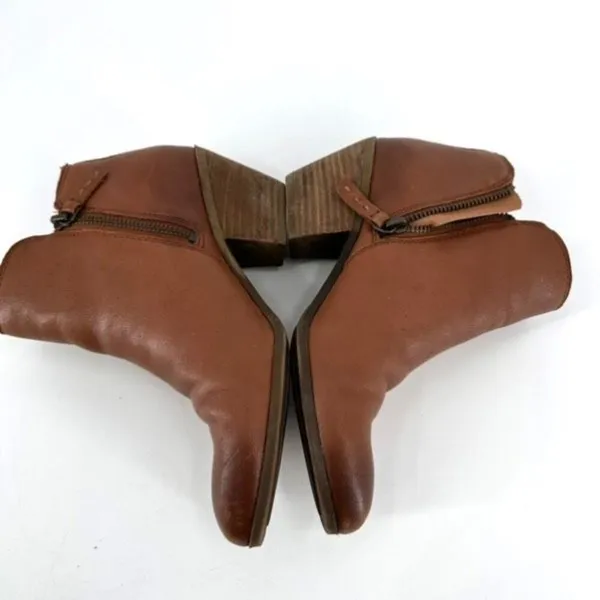 Frye Judith Zip Ankle Bootie Whiskey Cognac Brown‎ Size 7 Double zipper boot - Image 4