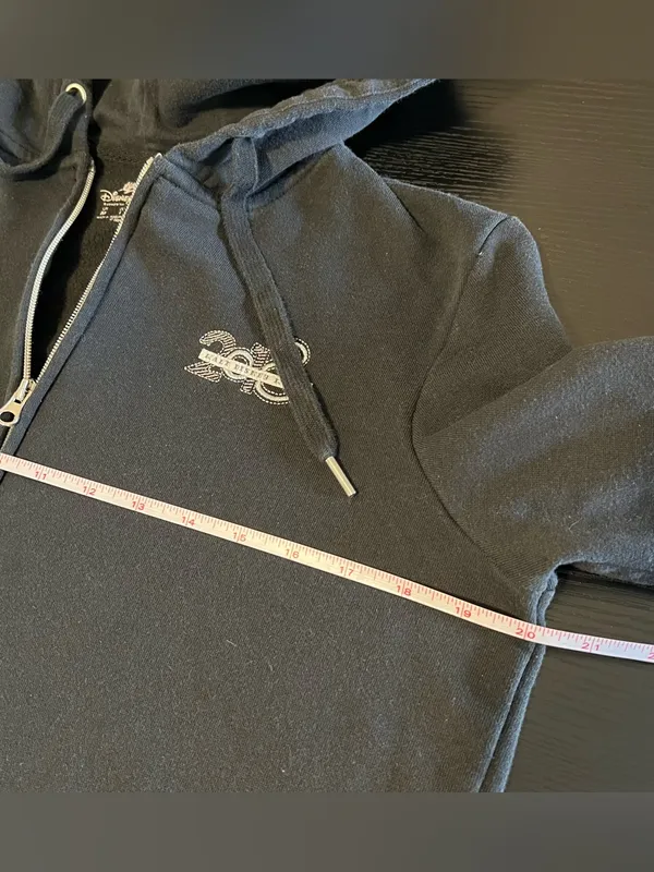 Disney Women’s Black‎ Zip Up Hoodie 2018 Medium - Image 9