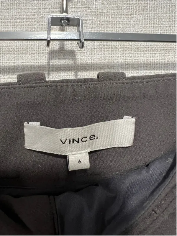 Vince Grey Straight Leg Professional Tailored Trouser Pants - Image 4
