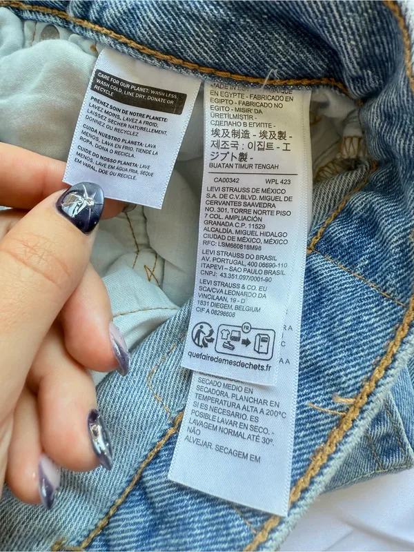 Levi’s 501 Original Denim Distressed Button Fly Shorts in Quiet Riot Size 27 - Image 9