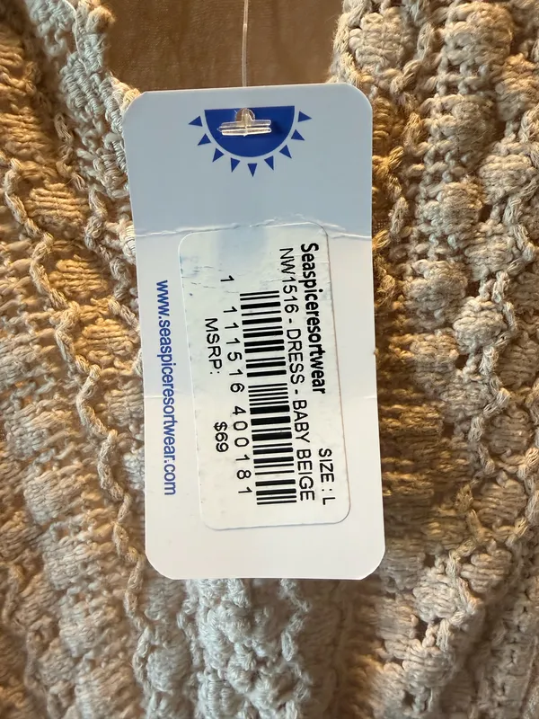 Sea Spice Resort Wear Tan Size L - Image 3