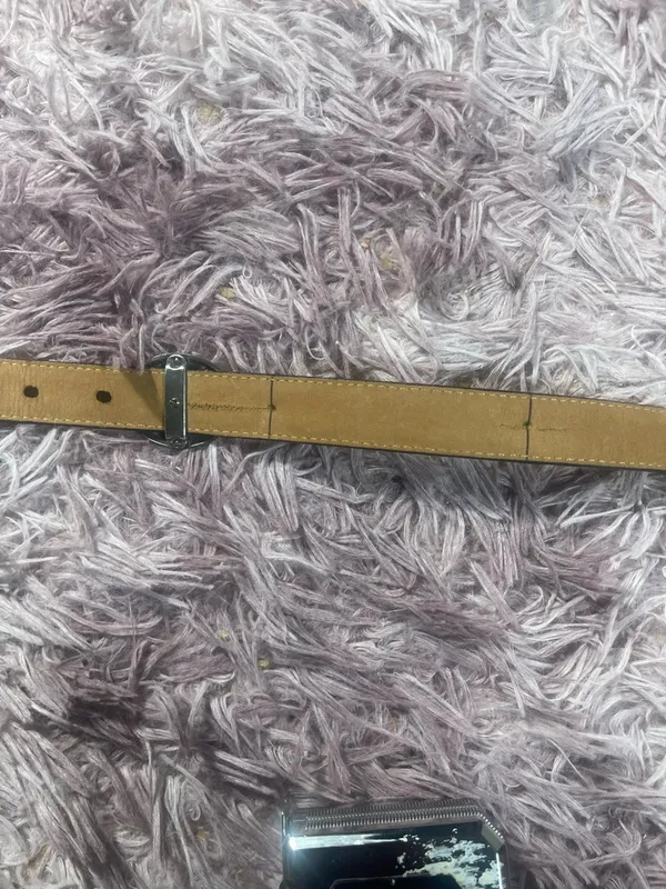 Brighton Black Patent Leather Thin Belt with Silver Hardware - Image 6
