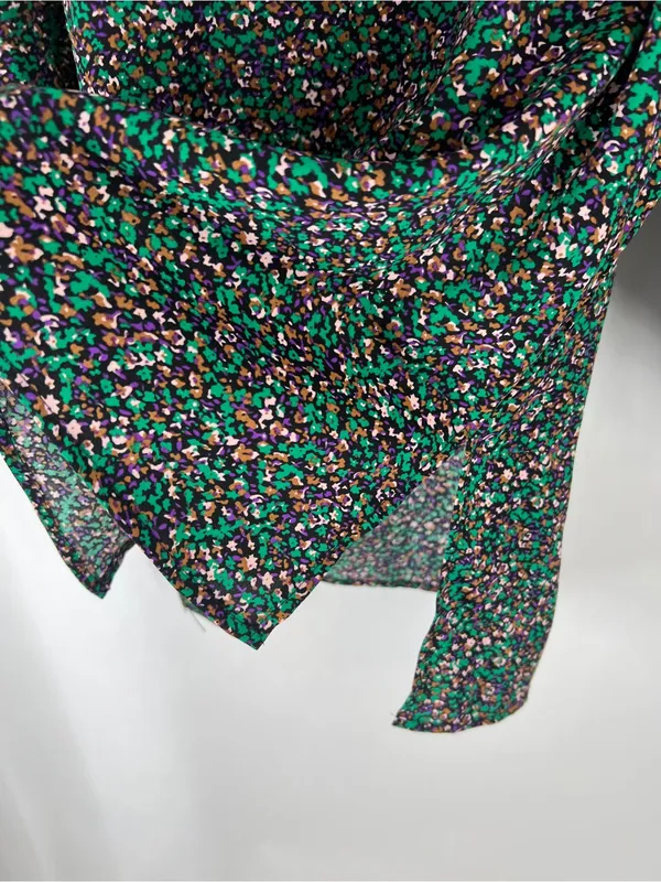 AX Paris Floral High Neck‎ Balloon Sleeve Blouse Size 6 NWT - Image 3