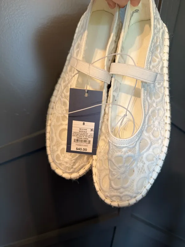 Universal Thread Cream Lace Espadrille Flats - Image 3