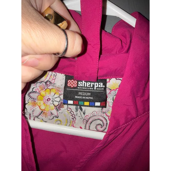 Sherpa Adventure Gear Womens Magenta Pink Button Down Shirt Stretch‎ M Hiking - Image 4