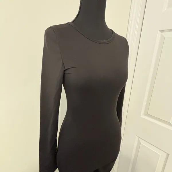 Black BODYSUIT Size Small Long Sleeve/Long leg - Image 2
