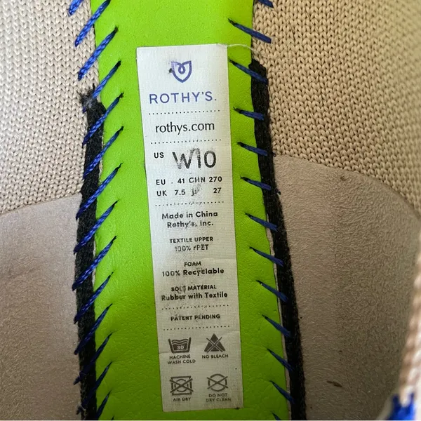 Rothy’s The Point II Knit Flat Ecru Size 10 Neutral Casual Comfy Office Travel - Image 6