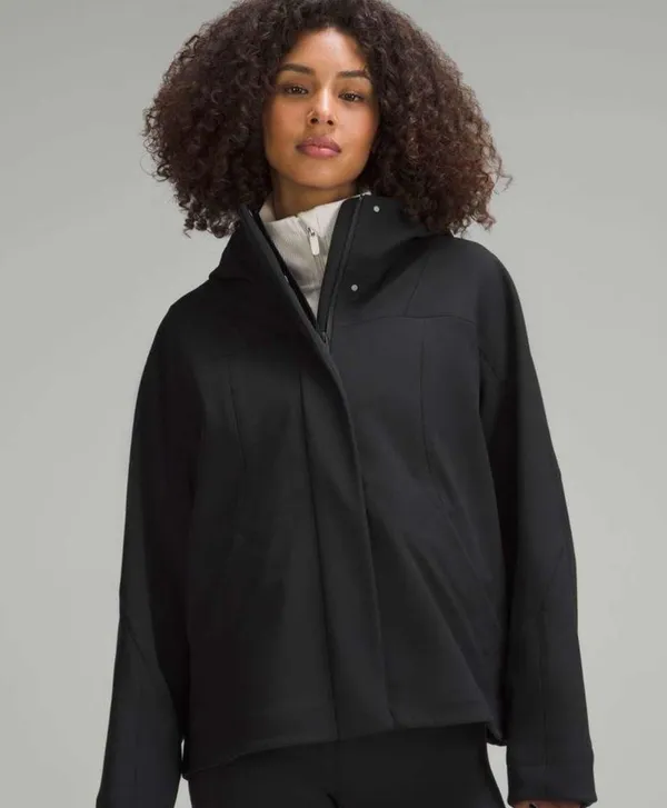 Lululemon RepelShell Cinch Back Rain Jacket Waterproof Windproof Velour Lined 12 - Image 3