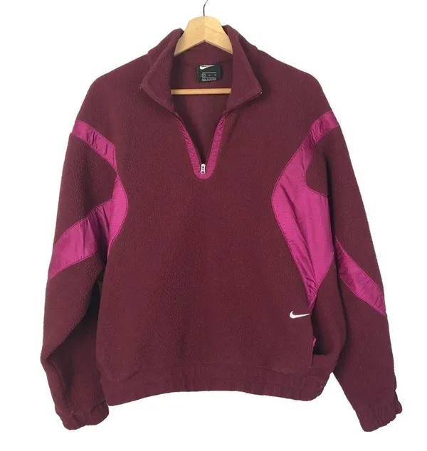Nike Archive Remix Sweatshirt Fleece Sweatshirt Dark Beetroot & Cactus Flower XL - Image 2