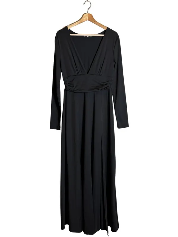 Baltic Born Arianna Maxi Dress Women's Large Black Slit Formal Wedding Cocktail - Image 5