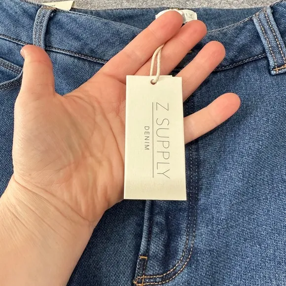 Z Supply Georgia Relaxed Leg Jeans Vintage Indigo‎ Blue Wide Leg Size 30 NEW - Image 6
