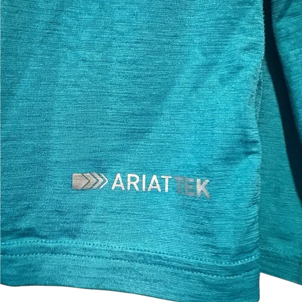 Ariat Women’s AriatTek Embossed Long Sleeve Base Layer Lanai Blue 2XL - Image 5