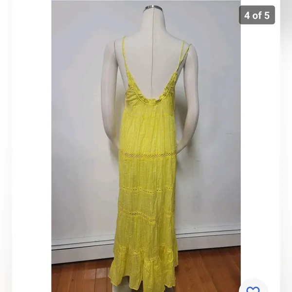 Free People Midnight Dance Print Maxi Slip Size S - Image 4
