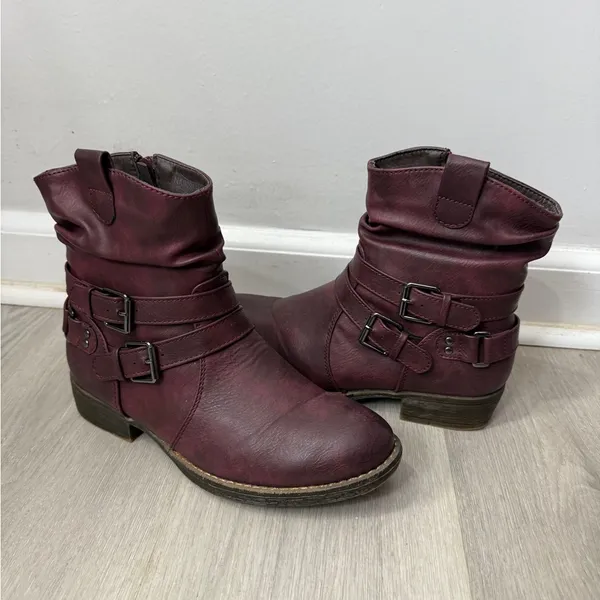 Patrizia Elegant Maroon Ankle‎ Boots for Women - Image 3
