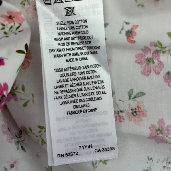 French‎ Connection Strapless Floral Maxi Dress Cerise Pink Multi Cotton - 0 NEW - Image 7