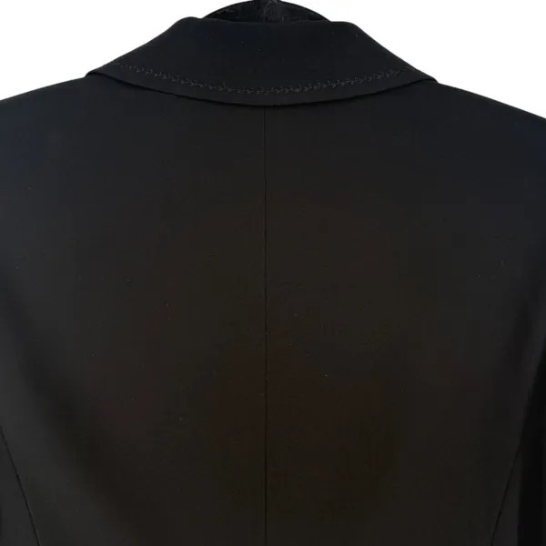 Ann Taylor Womens Black Three Button Pick Stitch Blazer Suit Jacket Sz 4 Career - Image 6