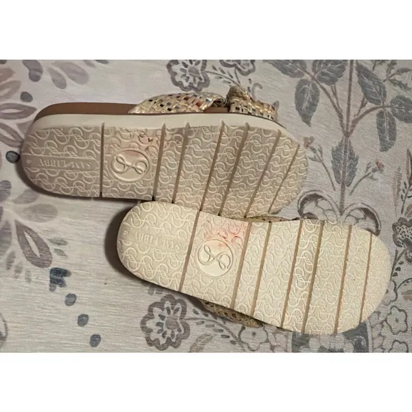 Sam & Libby Astrid Platform Sandals - Natural Multicolor Raffia Bow - Size 6 - Image 5