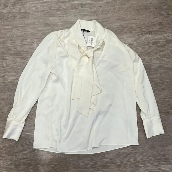 Zara Tie Neck Top - Image 2