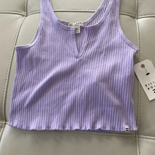 Billabong ribbed tank top women’s XS 6 purple Summer tank 💜 - Image 5