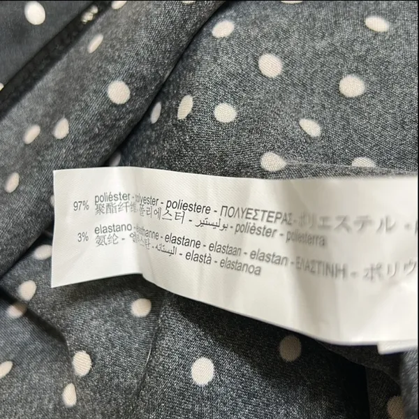 Zara Polka Dot Midi Black & White Skirt(Size Small) - Image 7