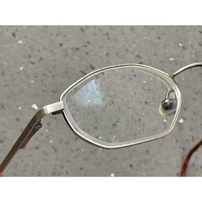 GUESS GU598 ABRN Light Brown Womens Geometric Full Rim Eyeglasses 47-18-135 B:29 - Image 11