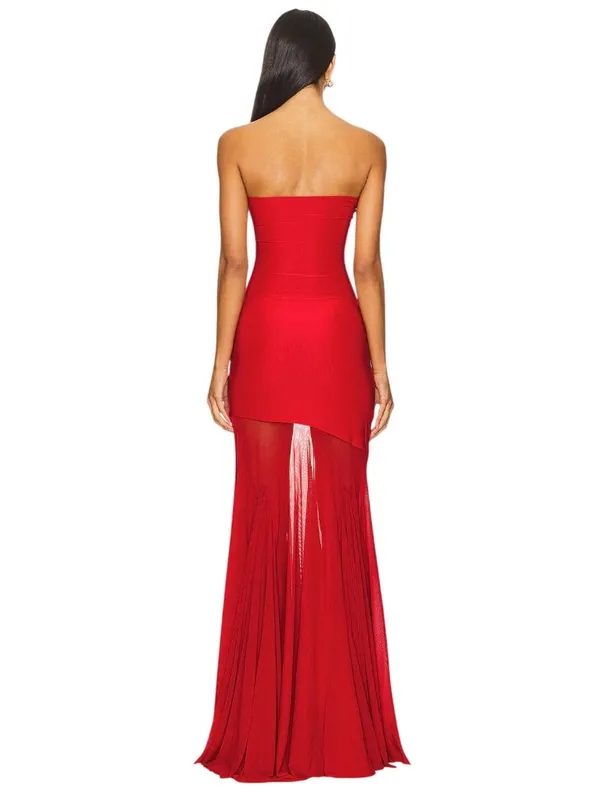Deme by Gabriella Dahlia Gown in Maroon Small New Womens Maxi Long dress - Image 2