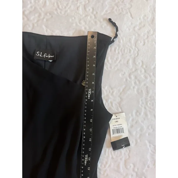 Women's size 14 S.L. Fashions black formal dress Made In U S A - Image 6