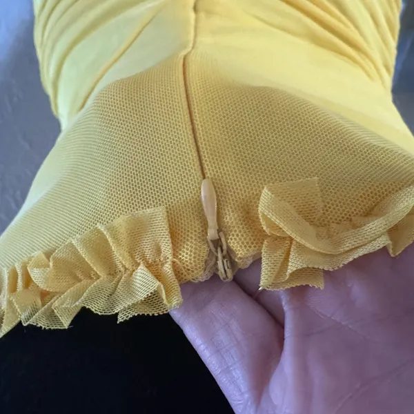 💛TIANMI Mesh Slip Ruffle Maxi Dress💛 ~M NWT - Image 12